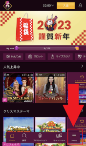 ラッキーニッキー 出金メニューへ1