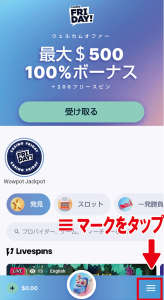 カジノフライデー　トップページ