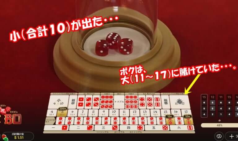 10が出て はずれ