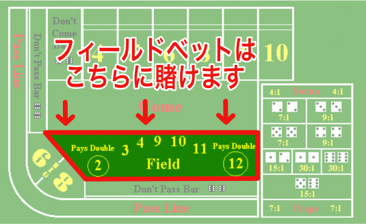 賭け方フィールドベット