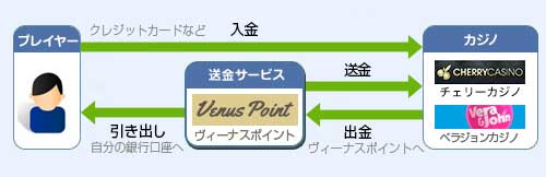 ヴィーナスポイント入出金流れ