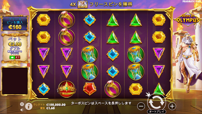 ハッピースター ゲートオブオリンパス