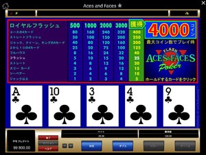 スピンパレスカジノのビデオポーカー