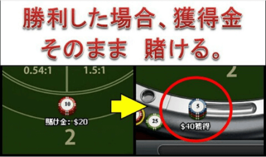 バカラ攻略 パーレー法2