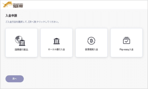 タイガーペイへの入金方法