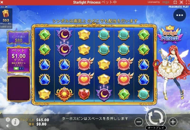 ベットレベルズ・スターライトプリンセス0.8ドルベット