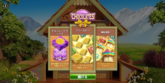 チョコレート 攻略 フリースピン確率