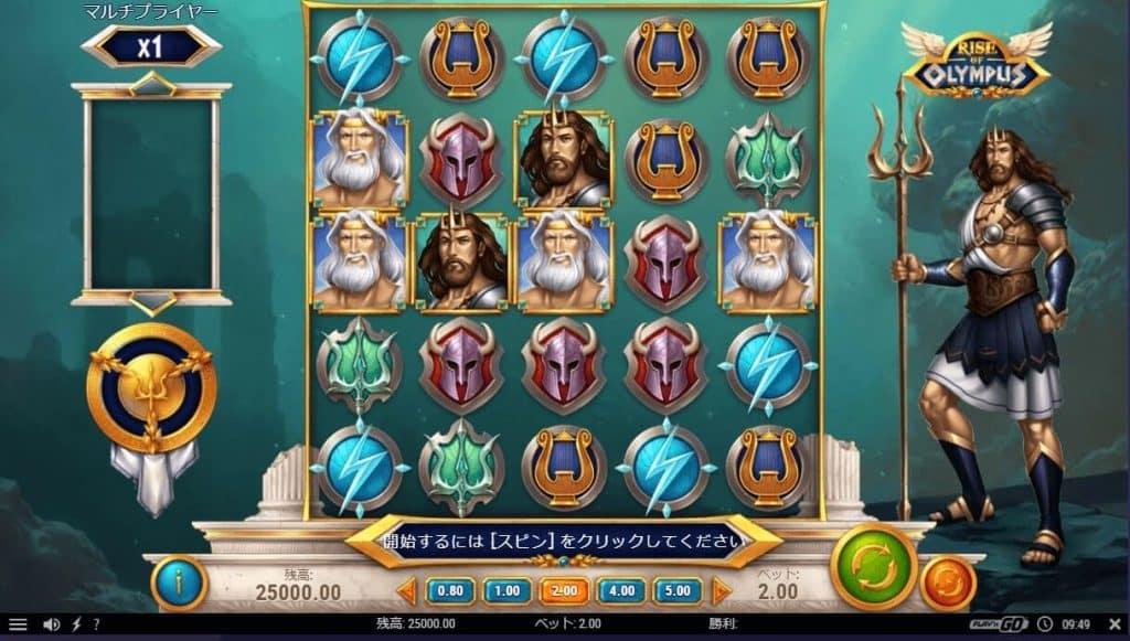 ギャンボラカジノ スロットRise of Olympus