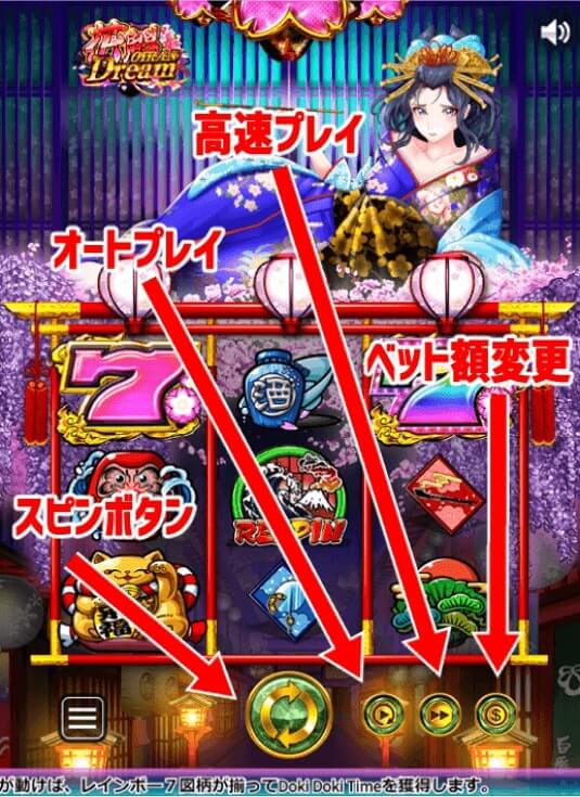 花魁ドリーム・画面説明
