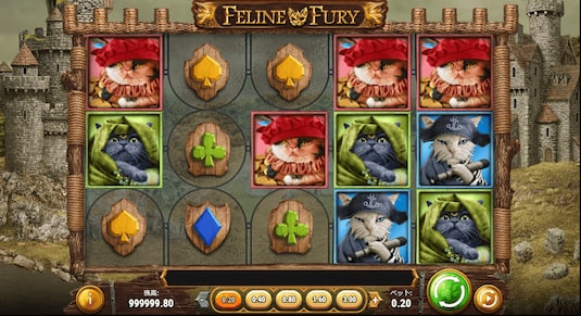 プレイアモ スロットFeline Fury