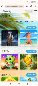 カジノスカイ 登録方法4