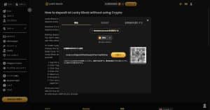 ラッキーブロック 入金手順3