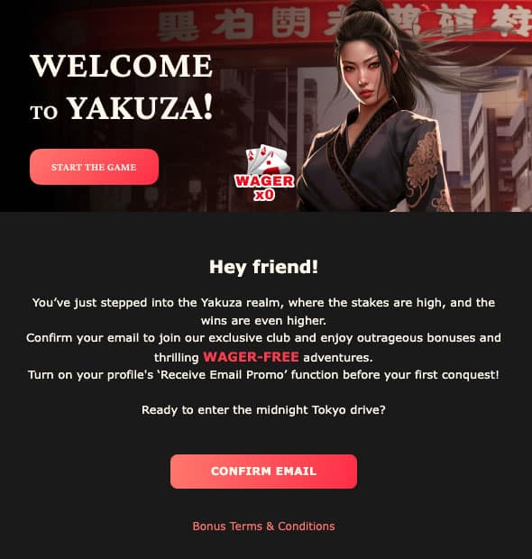 ヤクザベット メールアカウント登録手順2