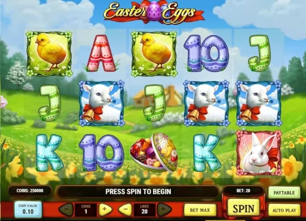 イースターエッグス　プレイ画面