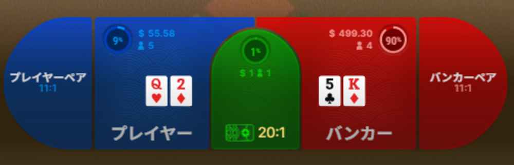 バカラ　罫線