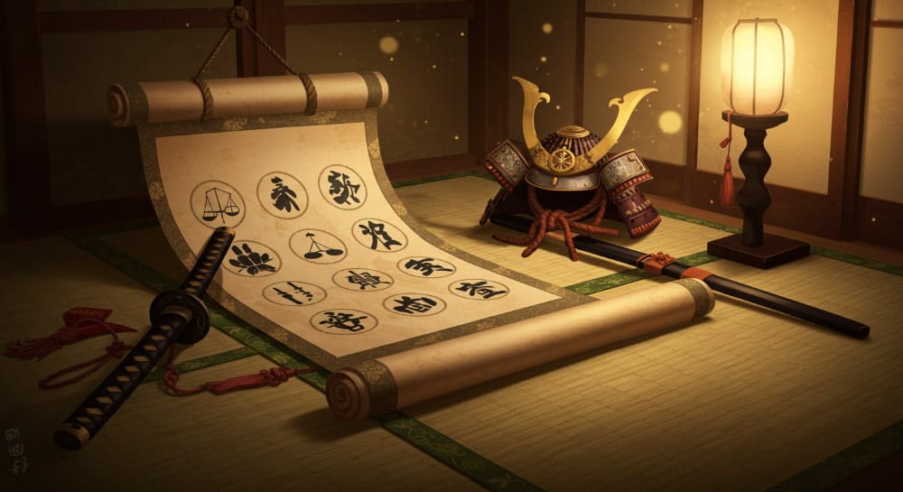 刀 鎧 畳 掛け軸 七徳 和室