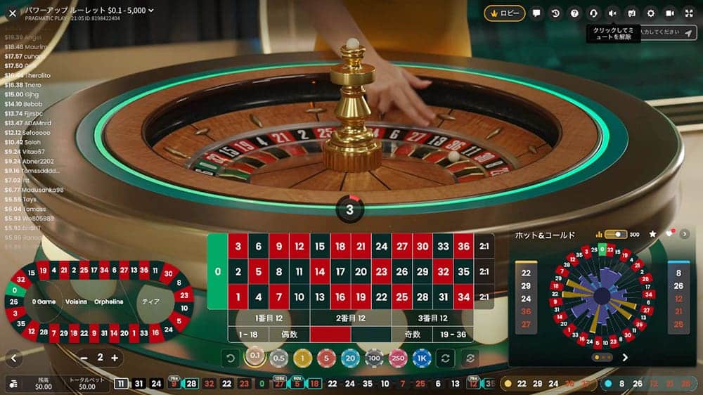 ルーレット 無料 パワーアップ・ルーレット
