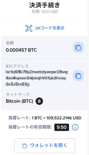 ノーリミットカジノ 入金手順4